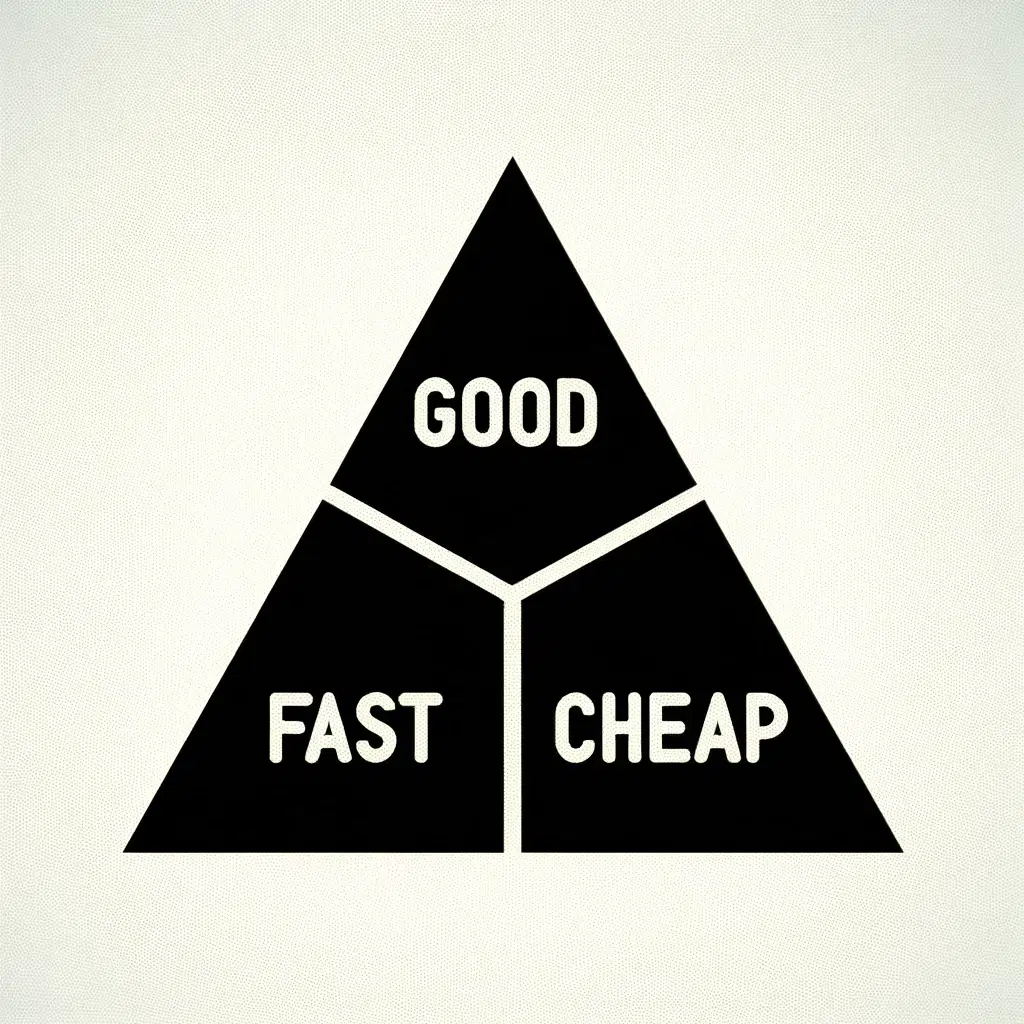 The Iron Triangle of Project Management: Navigating the Trade-offs of Good, Fast, and Cheap